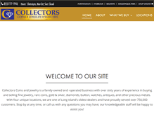 Tablet Screenshot of collectorscoinsjewelry.com